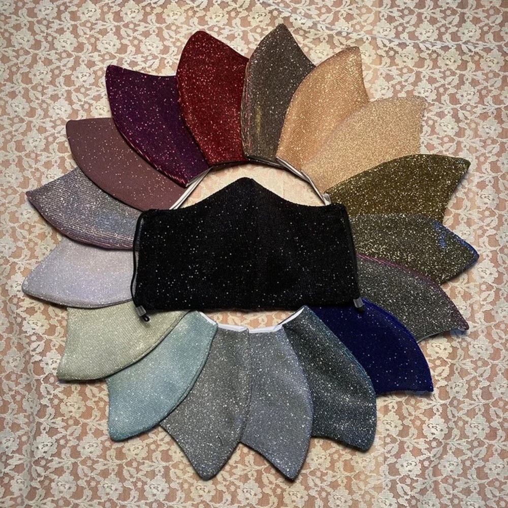 Glitter Face Mask, sparkly face mask